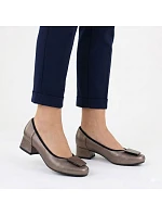 Dámské lodičky na klínku pohodlné zlaté M.Daszynski model 22068930 3 Dámské lodičky na klínku pohodlné zlaté M.Daszynski model 22068930 3