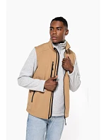 K 403 Pánská 3vrstvá softshellová vesta model 22508871 camel - Kariban