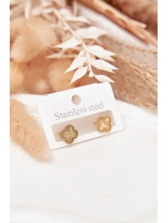 Náušnice ze nerezové oceli zlaté