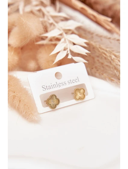 Náušnice ze nerezové oceli zlaté Náušnice ze nerezové oceli zlaté