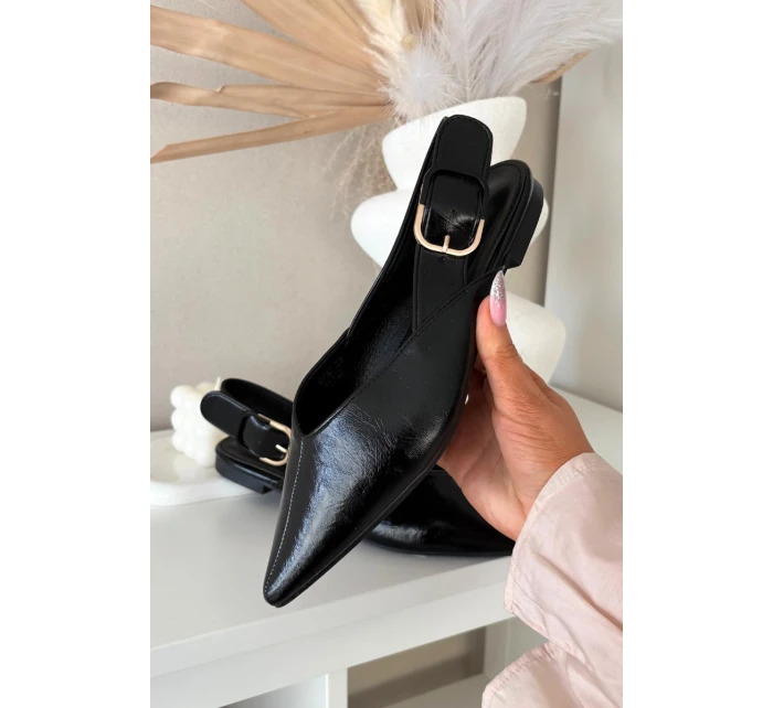 Lakované baleríny s přezkou Černé model 21834839 - Boto