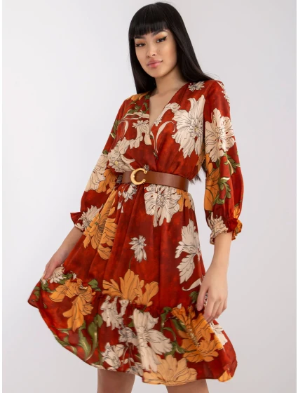 Šaty LC SK 22K 3039.51P tmavě oranžová Šaty LC SK 22K 3039.51P tmavě oranžová