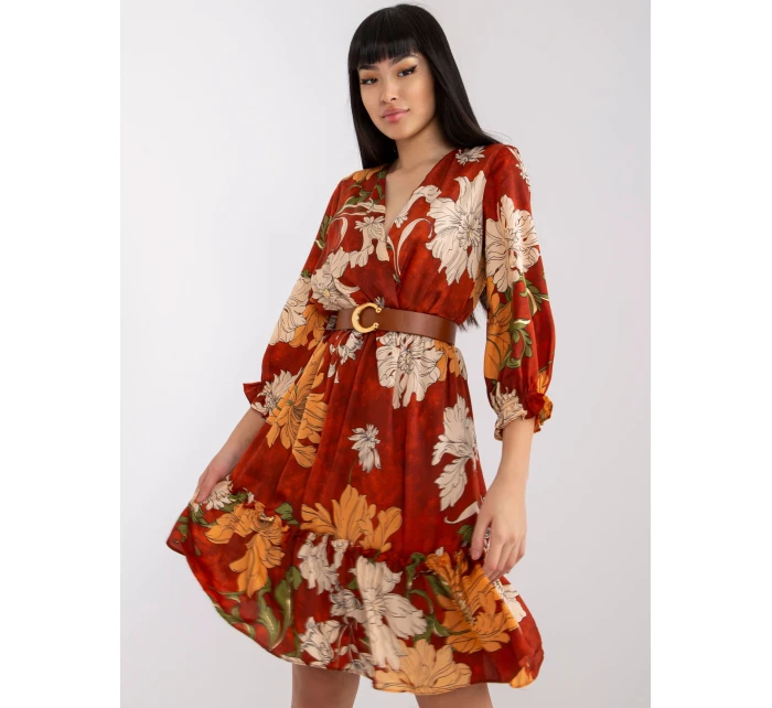 Šaty LC SK 22K 3039.51P tmavě oranžová