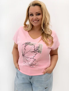 T shirt RV TS model 22173019 jasny różowy - FPrice