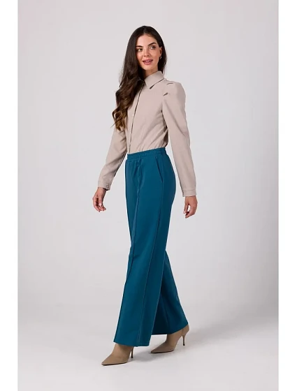 Kalhoty s předním prošíváním  modré model 18914946 - BeWear