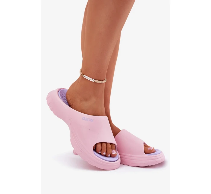Dámské pěnové pantofle Big Star – růžové