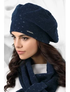 Dámský baret model 163229 tmavě modrá - Kamea
