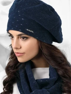 Dámský baret model 163229 tmavě modrá - Kamea