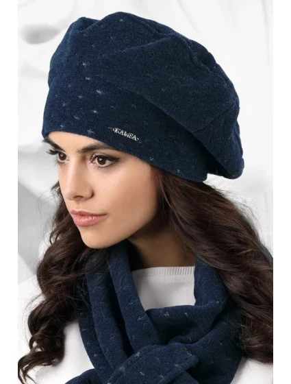 Dámský baret model 163229 tmavě modrá - Kamea