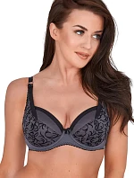 Dámská podprsenka Cloe BS0 1214 Tmavě šedá vzor - Gaia