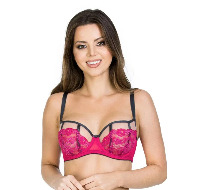 Dámská podprsenka BALCONETTE růžová model 20496539 - MEDIOLANO Dámská podprsenka BALCONETTE růžová model 20496539 - MEDIOLANO
