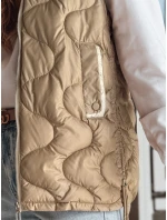 Dámská přechodná prošívaná vesta VESOLITA camel FashionStreet TY4878