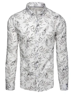 Pánská košile s listy bílá Dstreet model 21989343 - FashionStreet