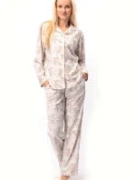 Pyžamo Key LNS 567 B25 long/r S-XL dámské na zip