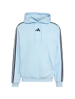 Bluza męska adidas Essentials 3-Stripes Fleece Hoodie błękitna KY4170 pánské