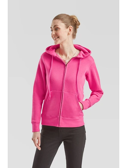 Premium LadyFit Hooded Jacket Dámská mikina s kapucí model 22549152 black - Fruit of the Loom Premium LadyFit Hooded Jacket Dámská mikina s kapucí model 22549152 black - Fruit of the Loom