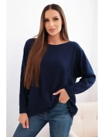 Dámský svetr s delším zadním dílem a model 21731272 - K-Fashion