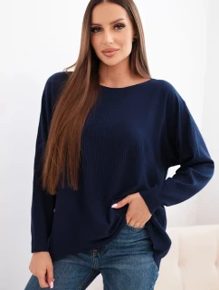 Dámský svetr s delším zadním dílem a model 21731272 - K-Fashion