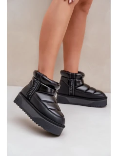 Nízké Sněhule Na Silné Podešvi D.Franklin Černé DFSH371011