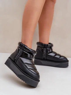 Nízké Sněhule Na Silné Podešvi D.Franklin Černé DFSH371011