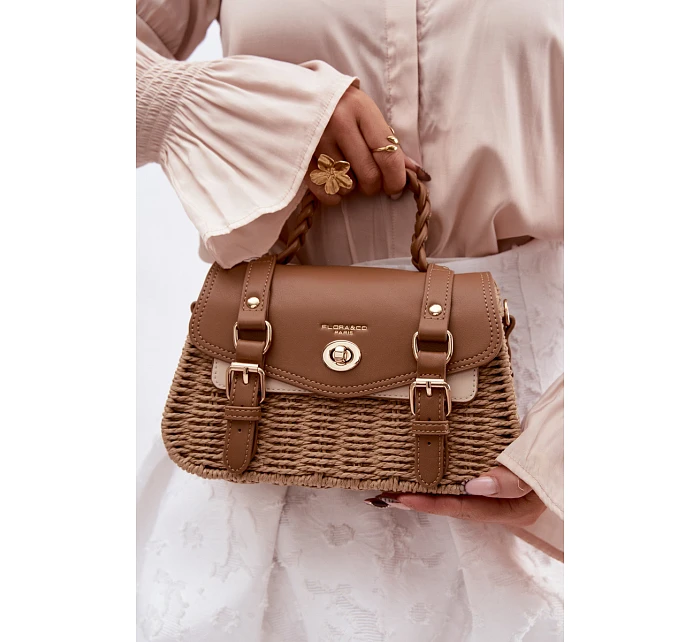 Malá Hnědá Taška S Pletením Marline