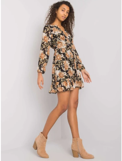 Šaty DHJ SK 12220 2.14P černá a béžová