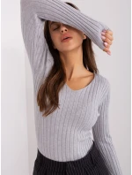 Sweter PM SW model 18969888 jasny szary - FPrice Sweter PM SW model 18969888 jasny szary - FPrice