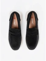 Pěkné  polobotky černé dámské platforma