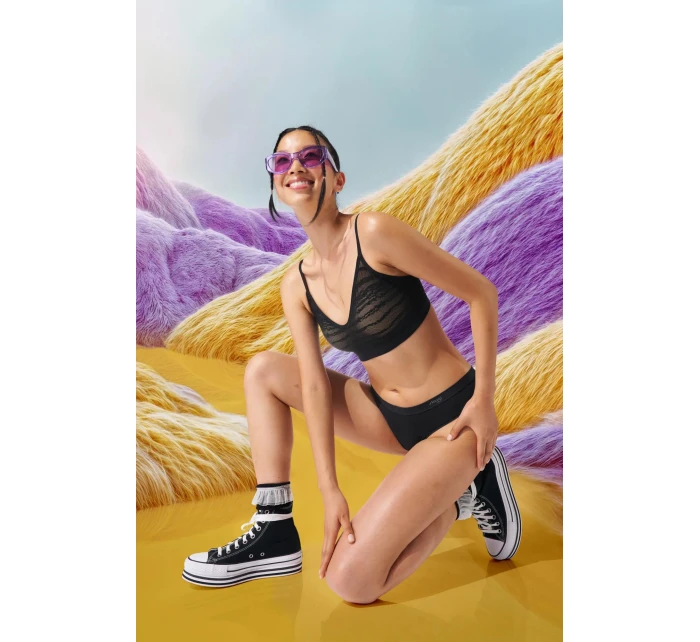 sloggi FREE Evolve PU Lace - BLACK - SLOGGI BLACK - SLOGGI