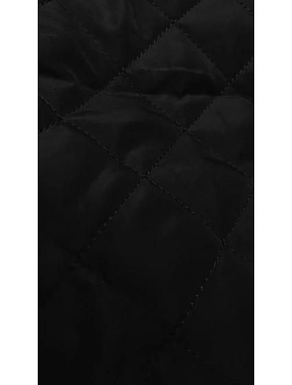 Černá dámská vesta s vsadkami model 20122833 - J.STYLE Černá dámská vesta s vsadkami model 20122833 - J.STYLE