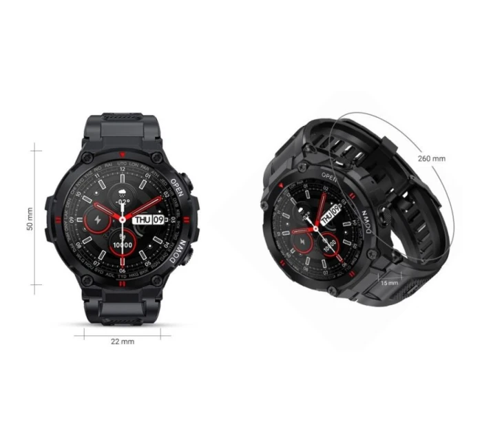 Chytré hodinky GIEWONT Black GW430-1 Chytré hodinky GIEWONT Black GW430-1