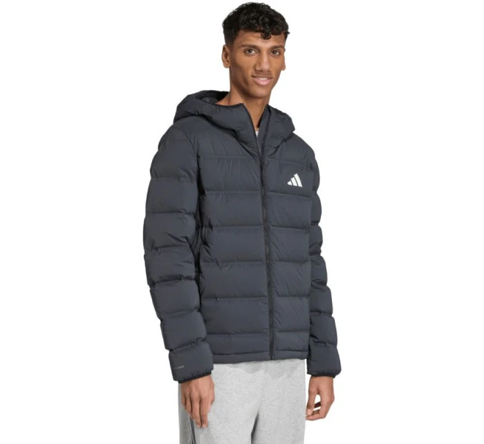 Pánská péřová bunda  Stretch Hooded Jacket Black pánské oblečení model 21948282 - ADIDAS