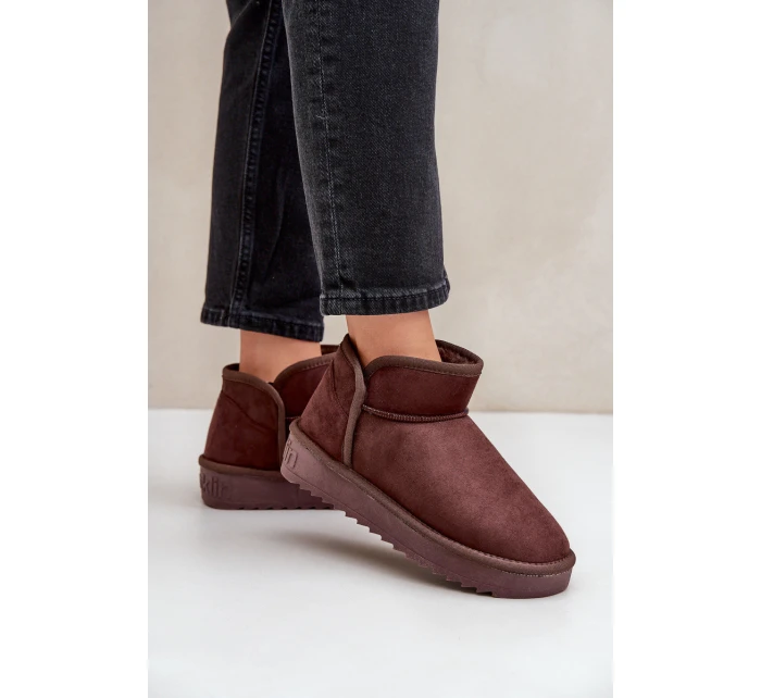 Sněhule Na Platformě Dámské D.Franklin DFSH370010 Čokoládové