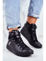 Insulated Leather Sneakers BIG STAR Black Insulated Leather Sneakers BIG STAR Black