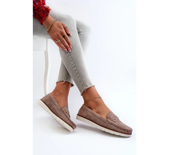 Dámské eko semišové tmavě béžová model 20451645 - Kesi