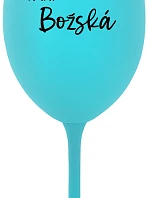 PANI BOŽSKÁ - tyrkysový pohár na víno 350 ml