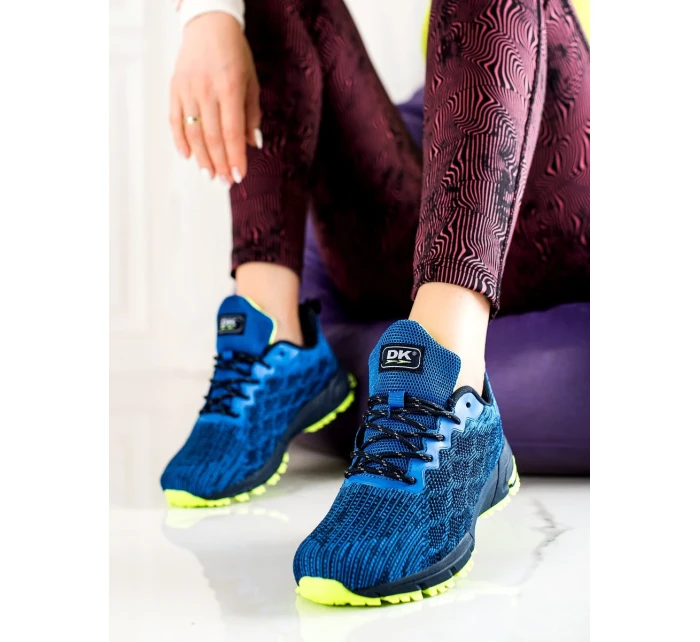 Výborné  tenisky modré dámské bez podpatku