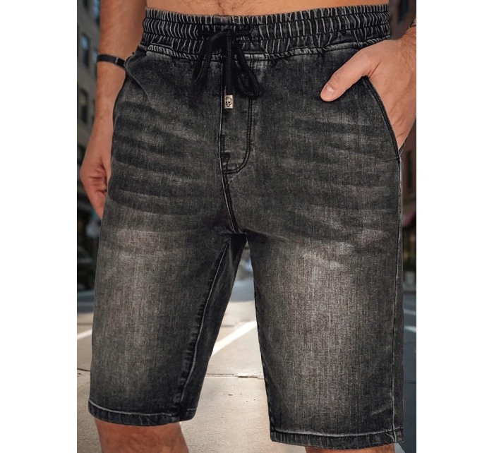 Pánské džínové šortky černé FashionStreet SX2500