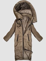Dámská dlouhá lehce zateplená bunda S'West beige (B8510-12)