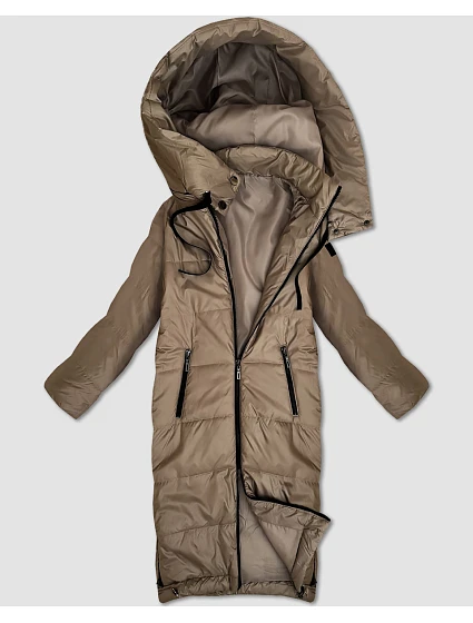 Dámská dlouhá lehce zateplená bunda S'West beige (B8510-12)