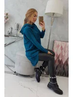 Mikina s dlouhými zády a kapucí Marine