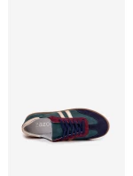 Dámské nízké semišové tenisky – lahvově zelené Zazoo Dámské nízké semišové tenisky – lahvově zelené Zazoo