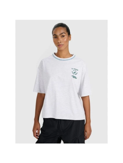 Dámské tričko oversize s potiskem 4F 4FRSS25TTSHF2979-26M