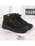 Nepromokavé kožené zateplené boty Rieker W RKR567 Nepromokavé kožené zateplené boty Rieker W RKR567