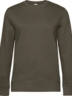 B&C QUEEN Crew Neck_° Dámská mikina 01.W01Q khaki
