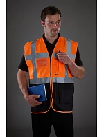 Yoko HVW 801 Hi-Vis multifunkční vesta 79.W801 royal blue Yoko HVW 801 Hi-Vis multifunkční vesta 79.W801 royal blue
