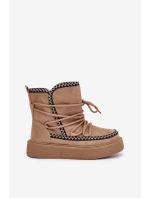 Dámské Sněhule S Na Platformě Hnědé model 21680237 - Boto Dámské Sněhule S Na Platformě Hnědé model 21680237 - Boto