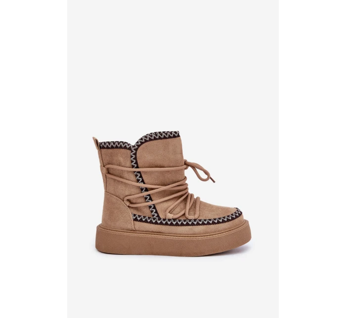 Dámské Sněhule S Na Platformě Hnědé model 21680237 - Boto Dámské Sněhule S Na Platformě Hnědé model 21680237 - Boto