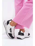 Dámské Sportovní Boty Na Platformě Big Star RR274A223 HI-POLY SYSTEM Bílá-Černá Dámské Sportovní Boty Na Platformě Big Star RR274A223 HI-POLY SYSTEM Bílá-Černá