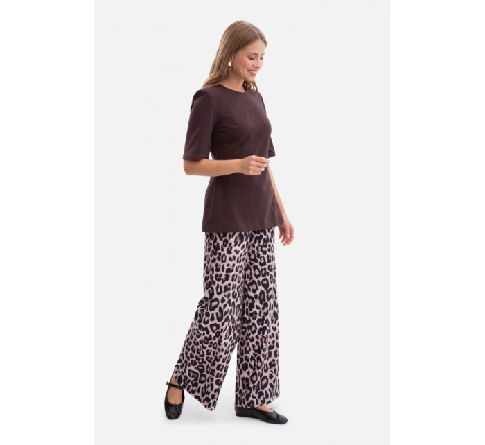 Pletený top s peplum tmavá model 21379918 - BeWear